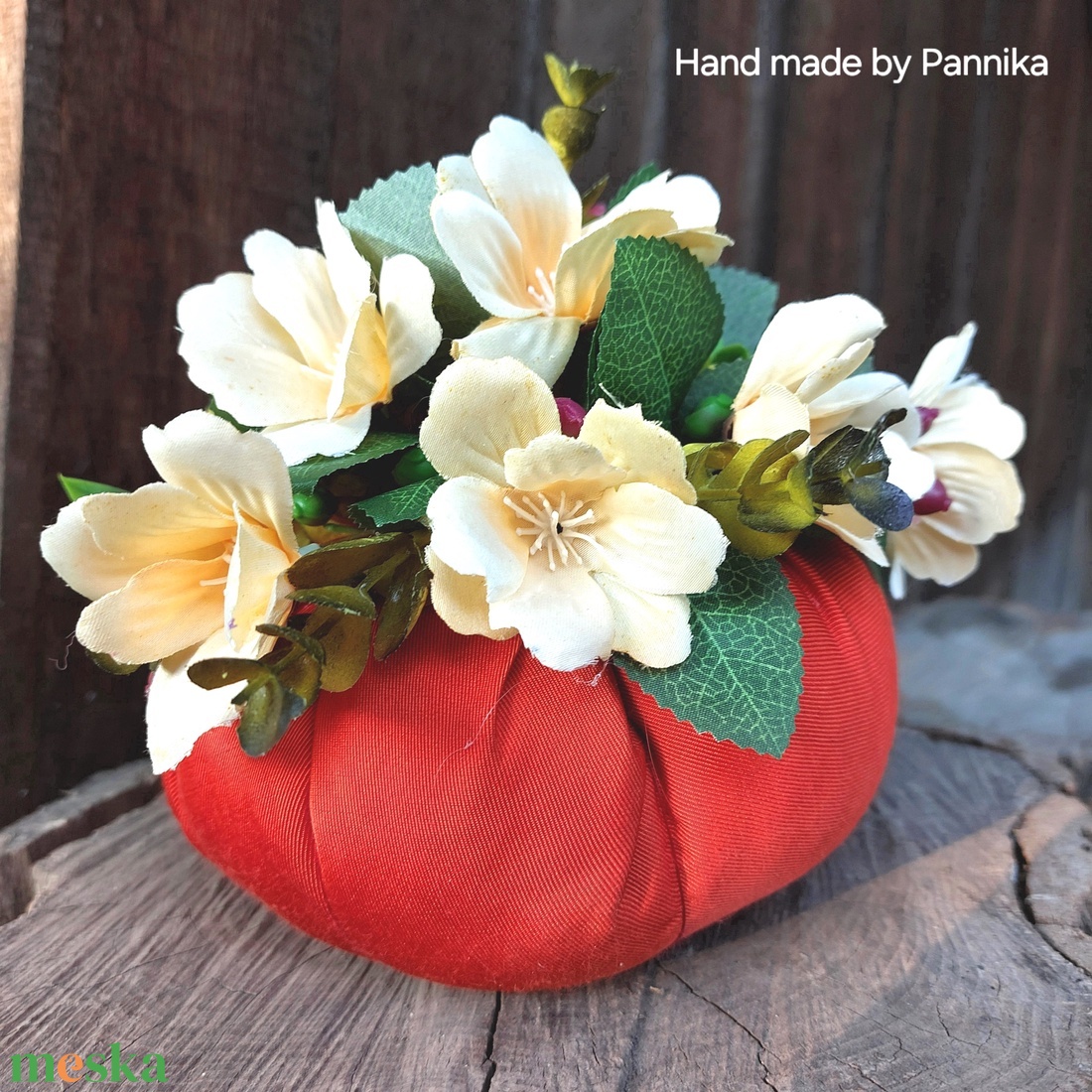 Akciósan! Virágos Tök dekoráció ( piros-narancs alappal ) - otthon & életmód - dekoráció - virágdísz és tartó - virágbox, virágdoboz - Meska.hu Akciósan! Virágos Tök dekoráció ( piros-narancs alappal ) - otthon & életmód - dekoráció - virágdísz és tartó - virágbox, virágdoboz - Meska.hu