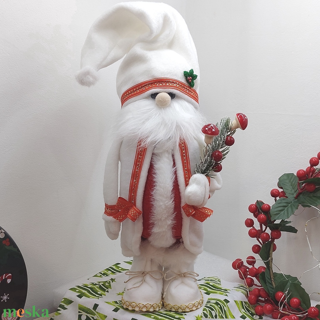 Mikulásapó - karácsony - karácsonyi lakásdekoráció - karácsonyi manók, figurák - Meska.hu