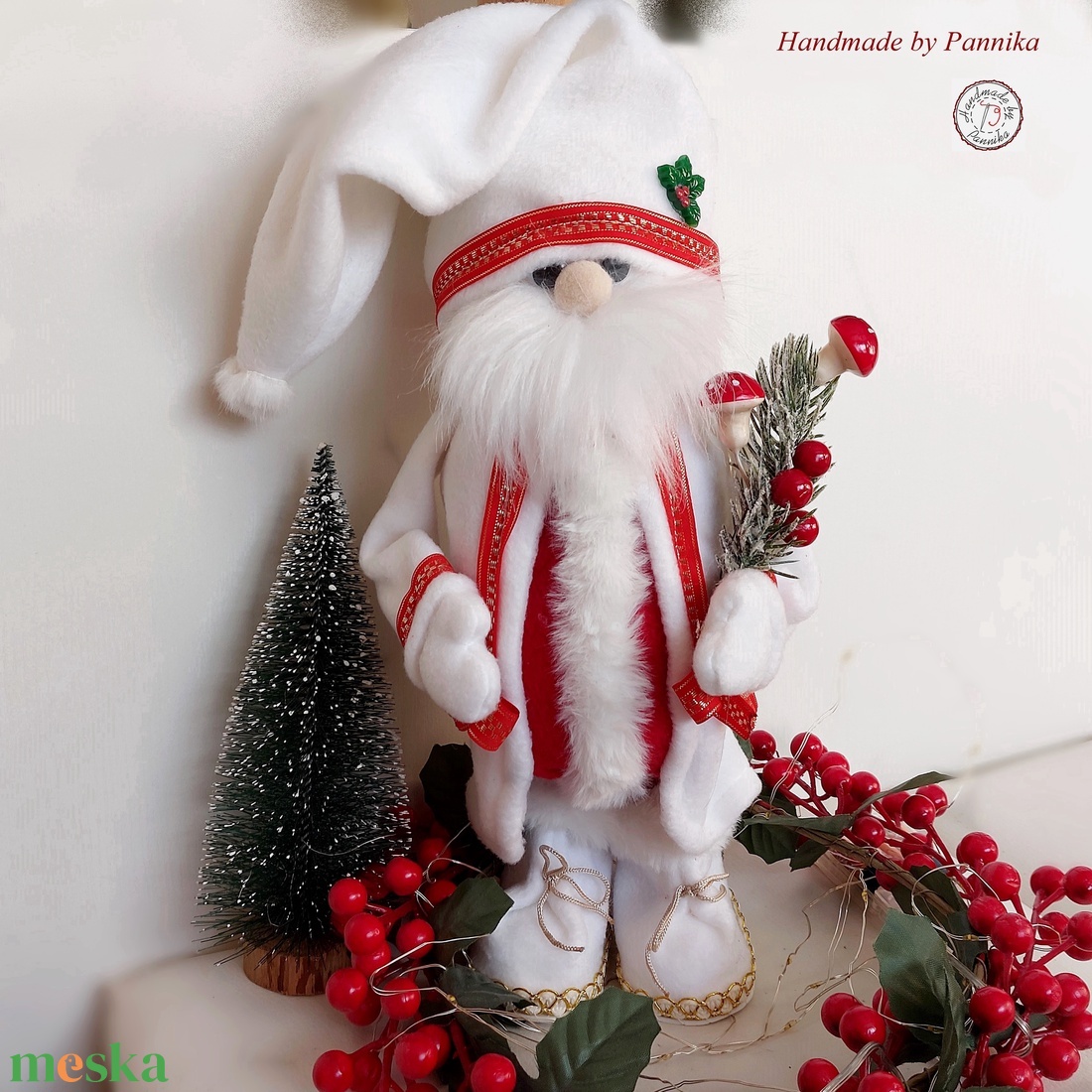 Mikulásapó - karácsony - karácsonyi lakásdekoráció - karácsonyi manók, figurák - Meska.hu