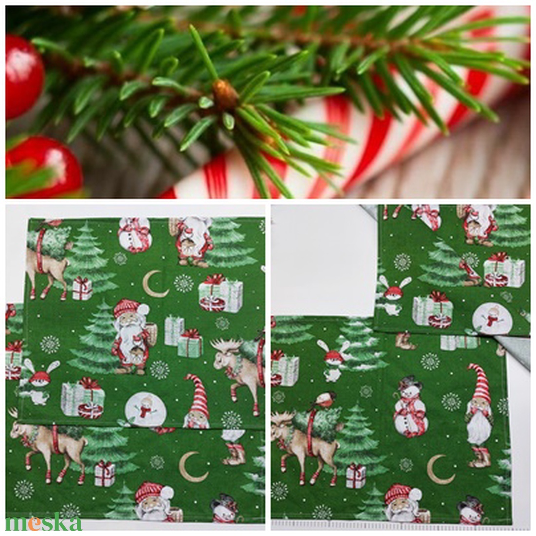 Varázslatos tányéralátét - karácsony - karácsonyi lakásdekoráció - ünnepi asztaldekoráció - Meska.hu