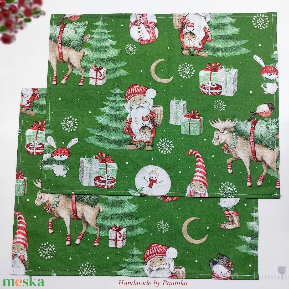 Varázslatos tányéralátét - karácsony - karácsonyi lakásdekoráció - ünnepi asztaldekoráció - Meska.hu