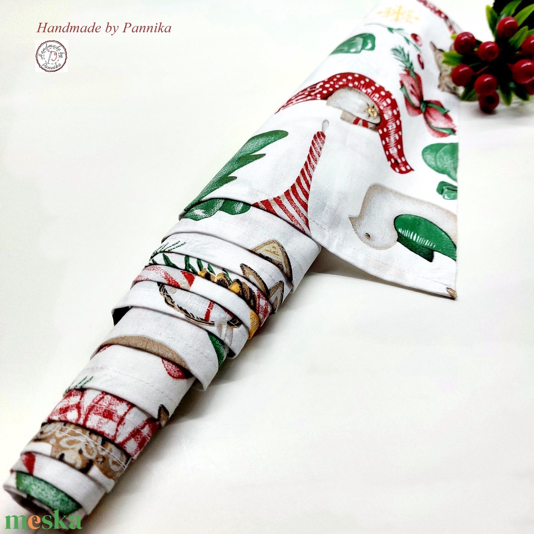 Akció! Karácsonyi asztalterítő, asztali futó ( hintalovas, karácsonyi díszes) - karácsony - karácsonyi lakásdekoráció - ünnepi asztaldekoráció - Meska.hu