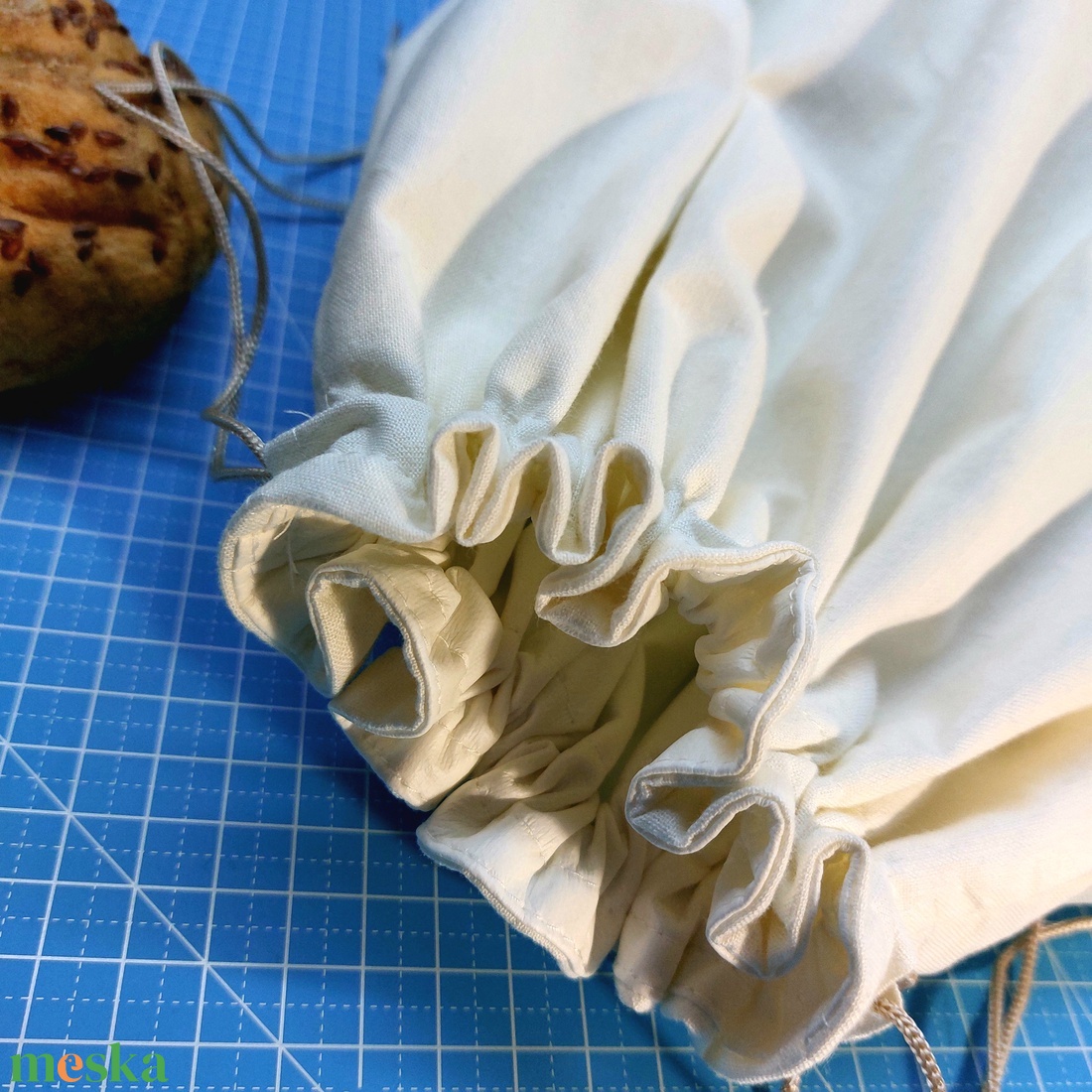 KENYERESZSÁK, PÉKÁRUSZSÁK  Frissentartó, Kitörölhető!  Nagy kenyérzsák: 33X46 cm!! NoWaste csomagolás  - otthon & életmód - konyhafelszerelés, tálalás - konyhai tárolás - kenyértartó - Meska.hu