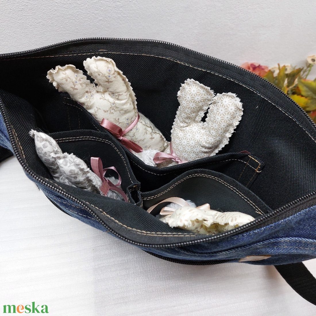 Anna390879 részére! Átvethető farmertáska - táska & tok - kézitáska & válltáska - vállon átvethető táska - Meska.hu