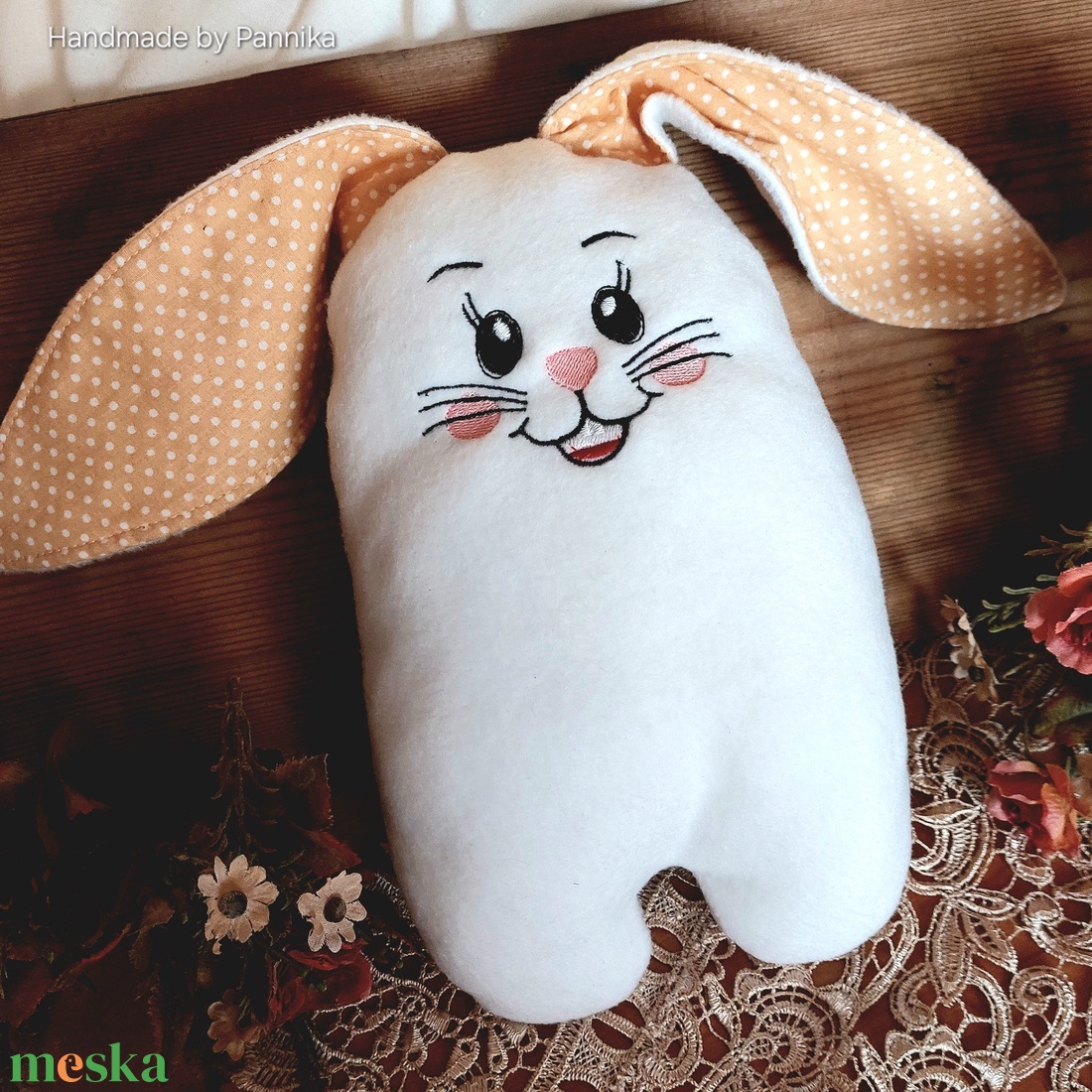 Puha NYUSZI - játék & sport - plüssállat & játékfigura - nyuszi - Meska.hu