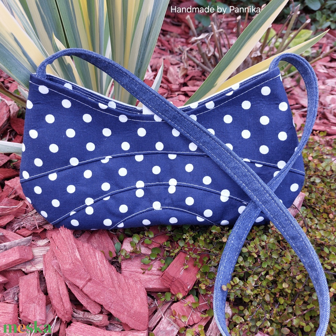 Női válltáska farmerből - táska & tok - kézitáska & válltáska - válltáska - Meska.hu