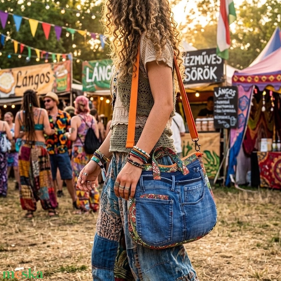Egyedi Hobó Boho Farmer Táska � A fesztiválok és a mindennapok vagány kísérője! - táska & tok - kézitáska & válltáska - kézitáska - Meska.hu