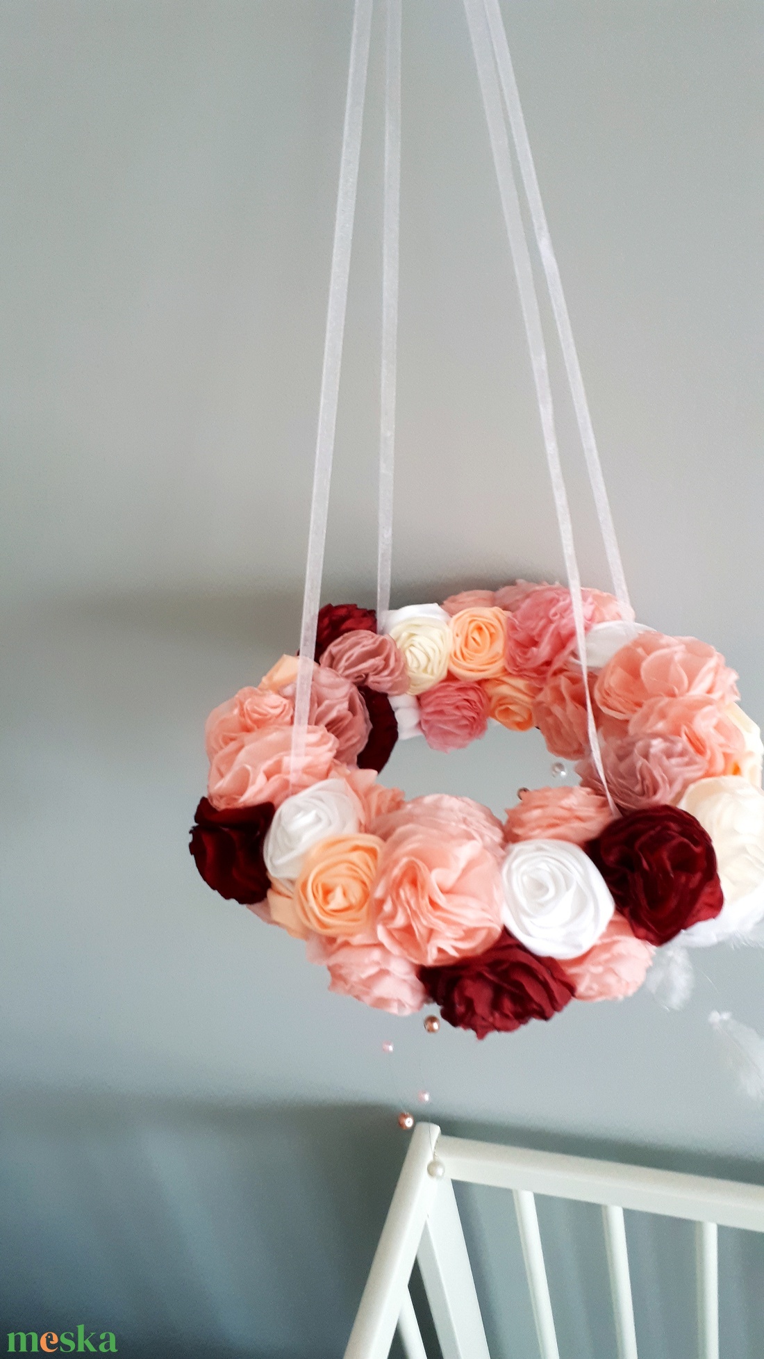 Babaszoba dekor, babaforgó kiságy/pelenkázó fölé baba, kislány részére - játék & sport - Meska.hu