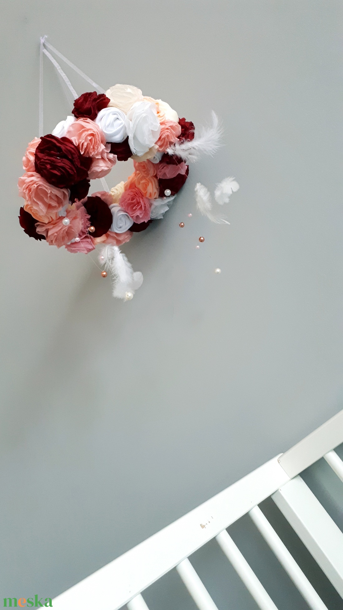 Babaszoba dekor, babaforgó kiságy/pelenkázó fölé baba, kislány részére - játék & sport - Meska.hu