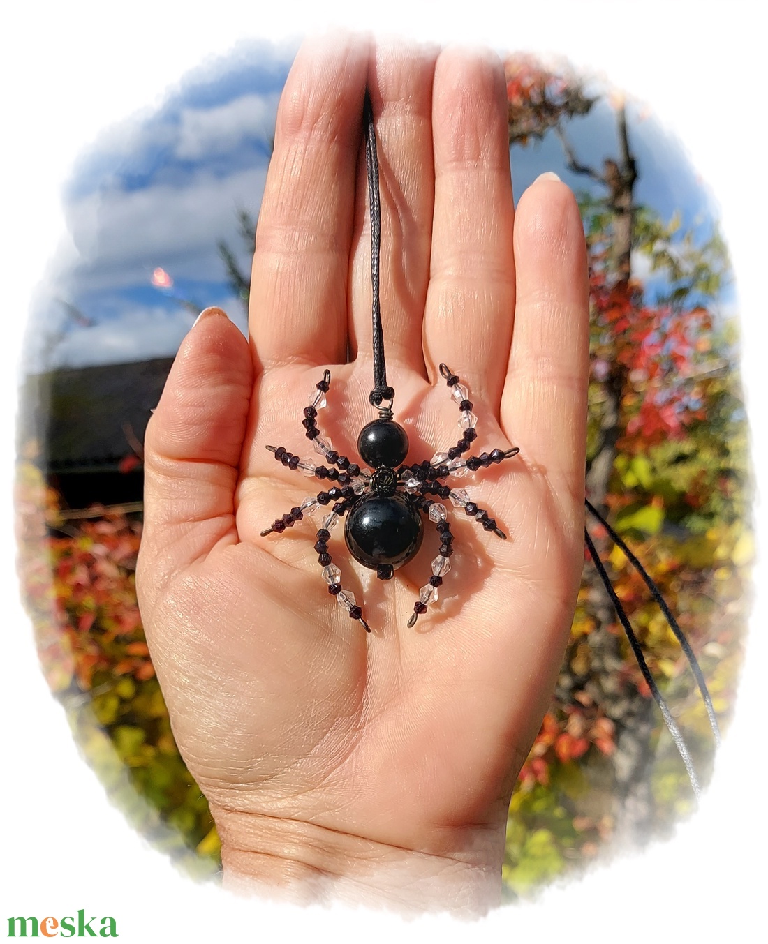Pók nyaklánc - otthon & életmód - dekoráció - halloween - halloweeni ékszerek - Meska.hu Pók nyaklánc - otthon & életmód - dekoráció - halloween - halloweeni ékszerek - Meska.hu