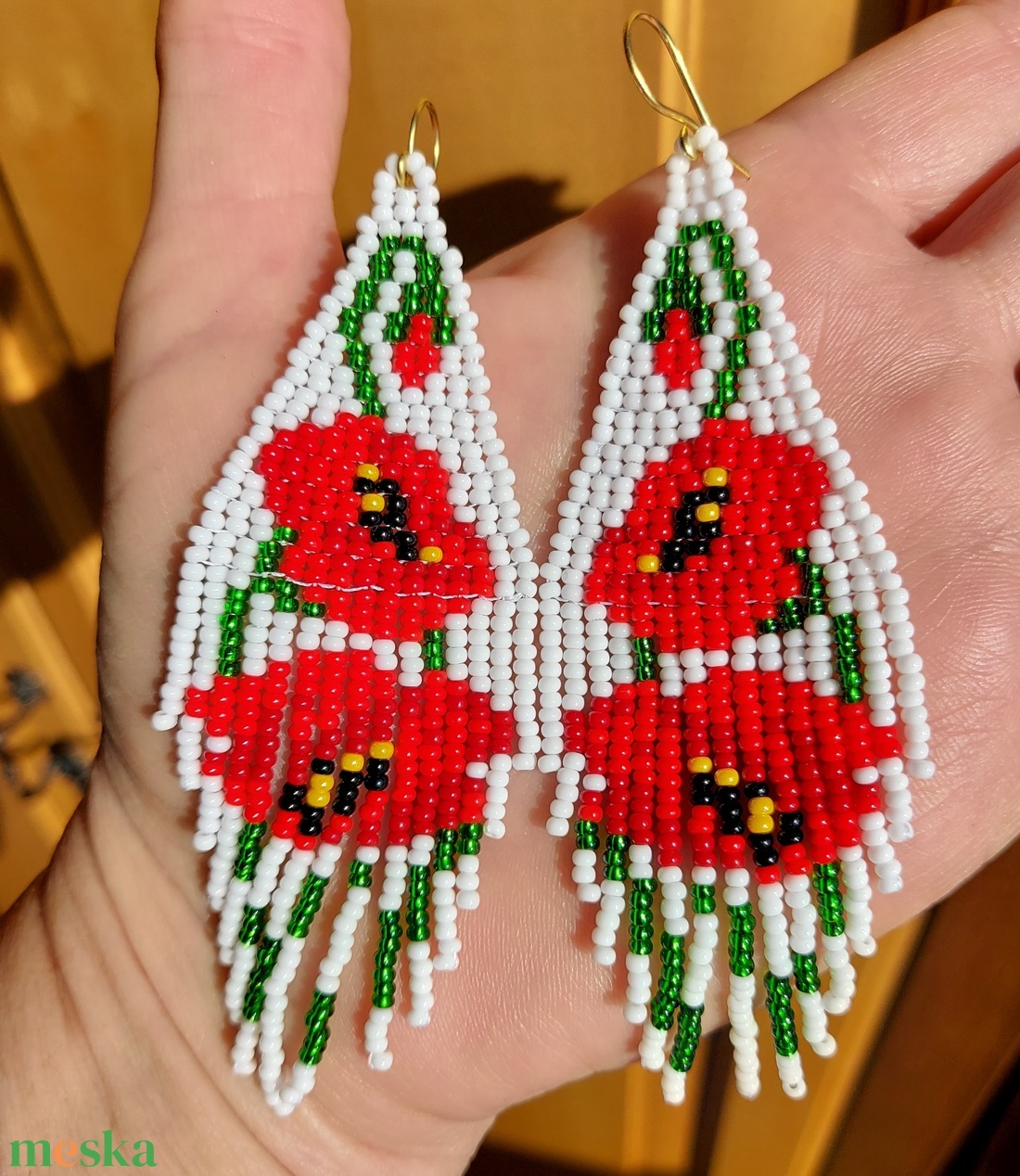 Pipacsos gyöngyfülbevaló - ékszer - fülbevaló - rojtos fülbevaló - Meska.hu Pipacsos gyöngyfülbevaló - ékszer - fülbevaló - rojtos fülbevaló - Meska.hu
