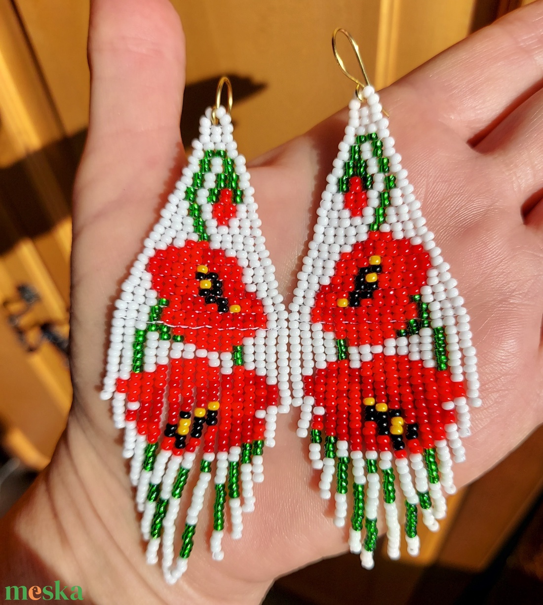 Pipacsos gyöngyfülbevaló - ékszer - fülbevaló - rojtos fülbevaló - Meska.hu Pipacsos gyöngyfülbevaló - ékszer - fülbevaló - rojtos fülbevaló - Meska.hu