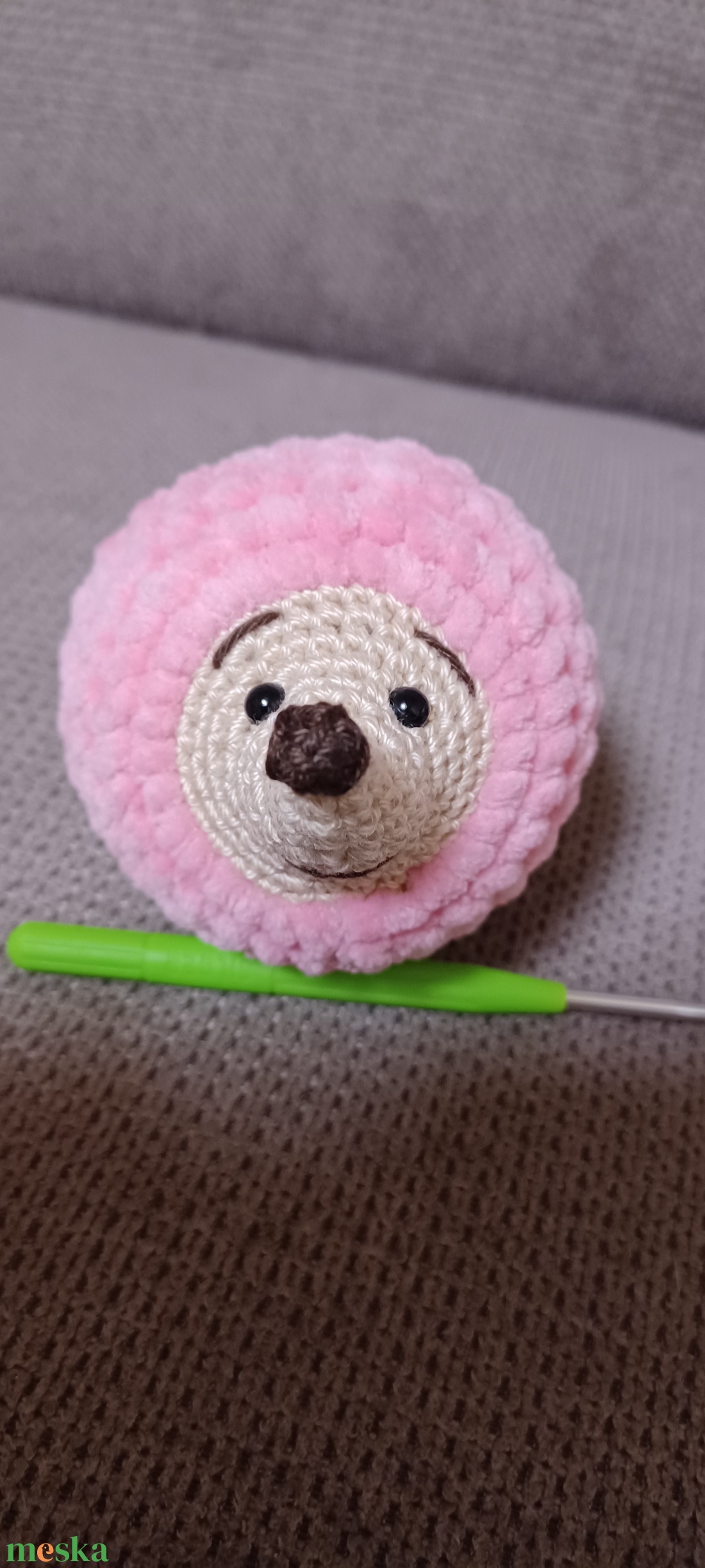 Plüss süni  - játék & sport - plüssállat & játékfigura - süni - Meska.hu