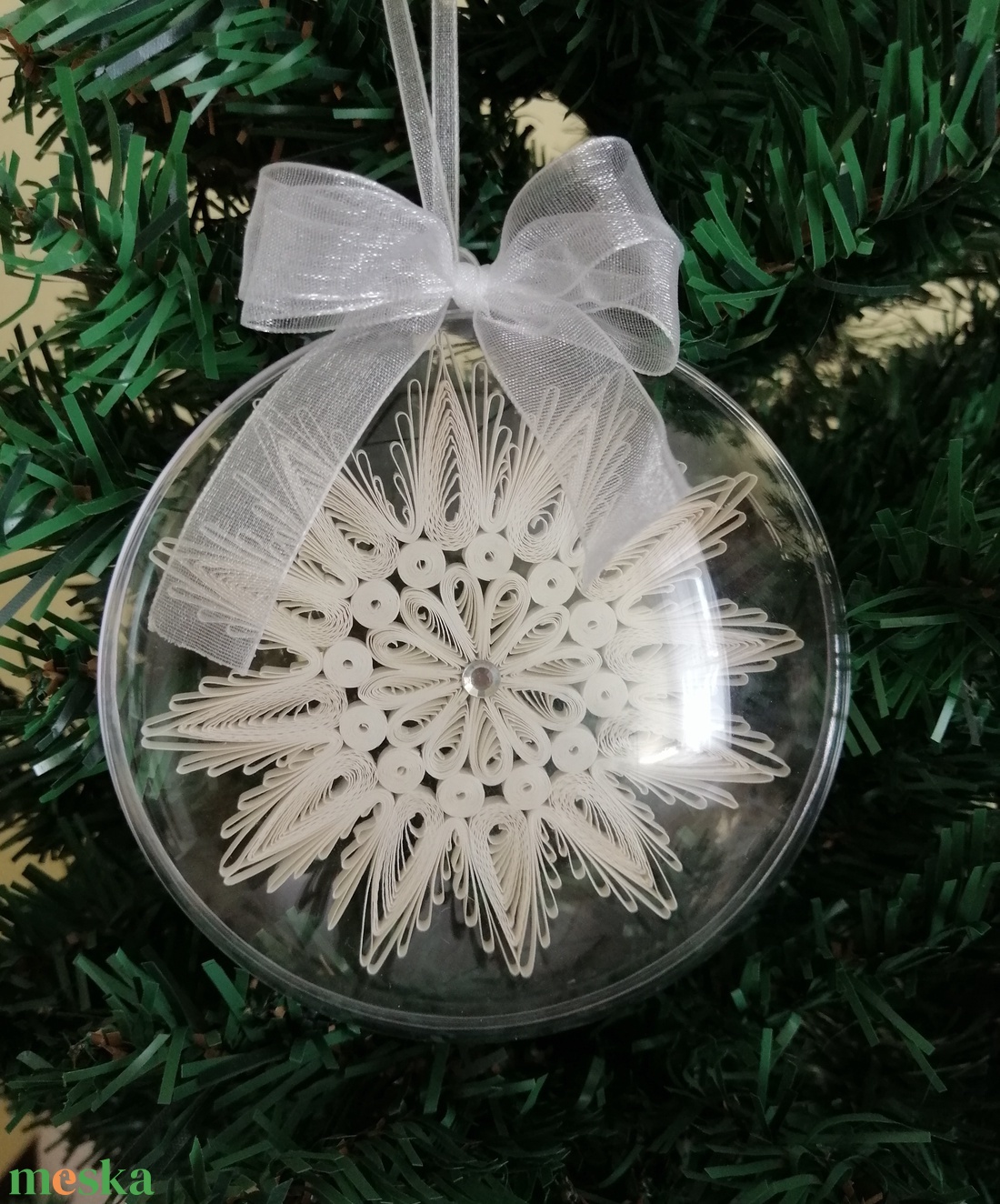 Karácsonyfadísz, karácsonyi gömb #7 - karácsony - karácsonyi lakásdekoráció - karácsonyfadíszek - Meska.hu