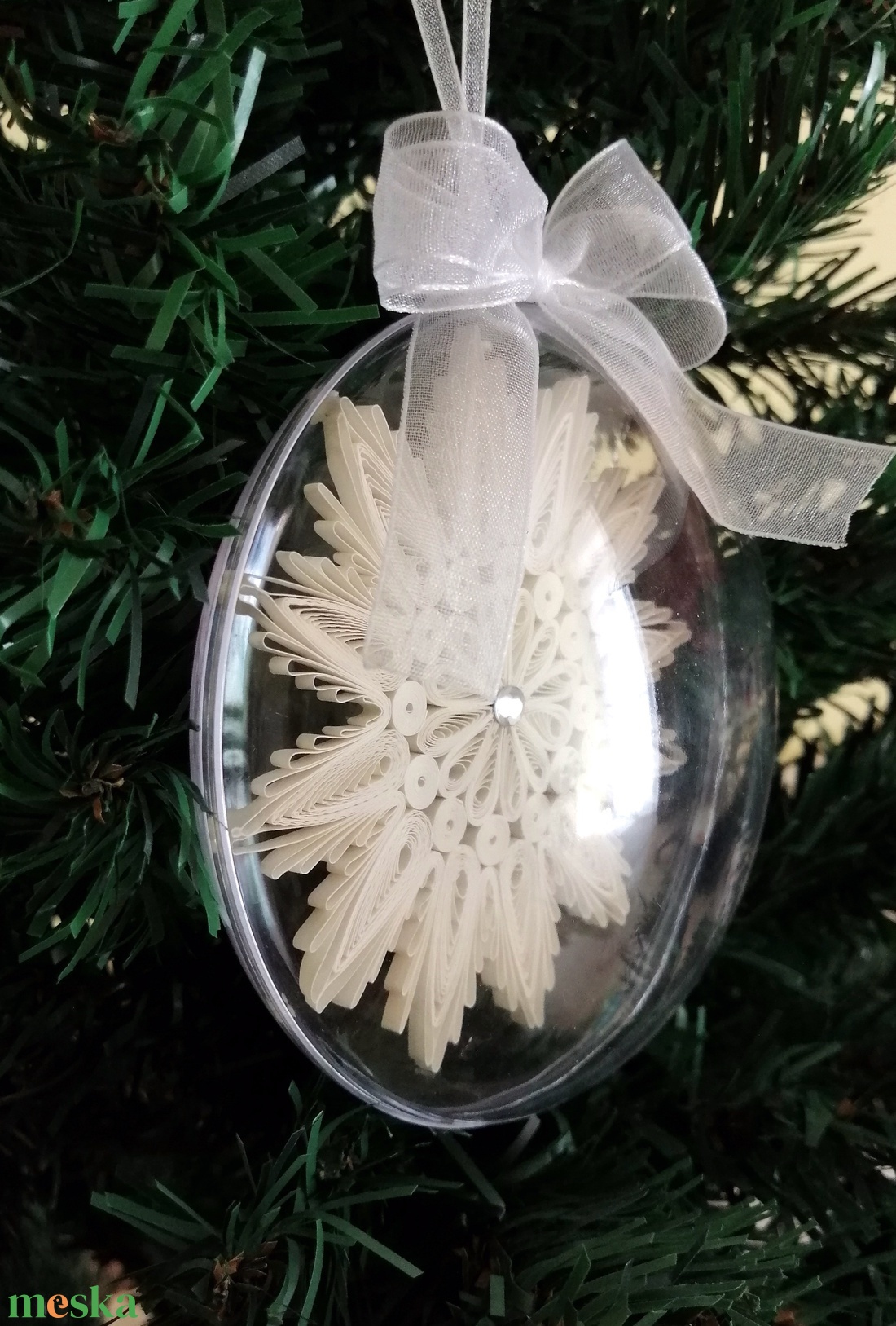 Karácsonyfadísz, karácsonyi gömb #7 - karácsony - karácsonyi lakásdekoráció - karácsonyfadíszek - Meska.hu