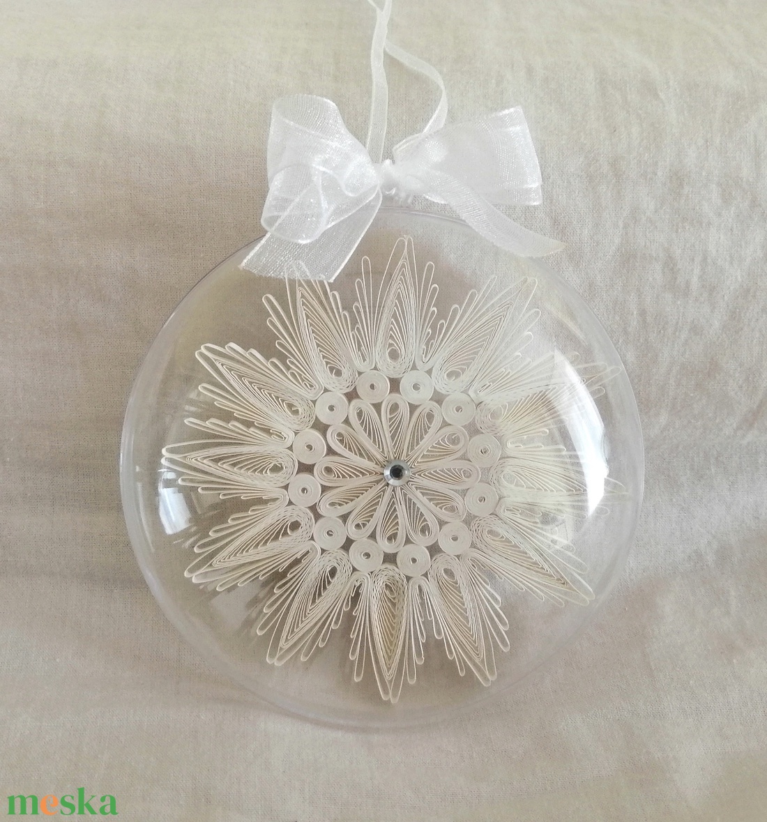 Karácsonyfadísz, karácsonyi gömb #7 - karácsony - karácsonyi lakásdekoráció - karácsonyfadíszek - Meska.hu