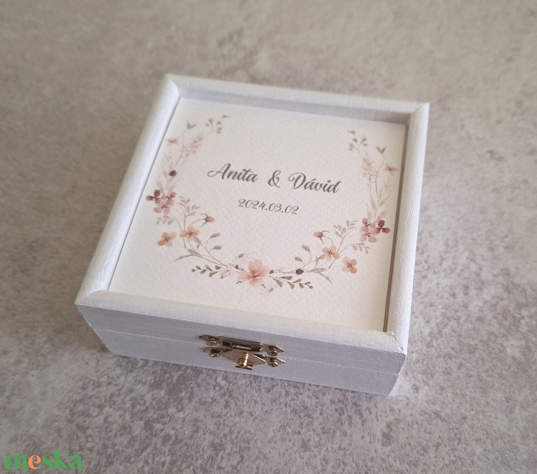 Esküvői pénzátadó doboz, nászajándék - fehér - esküvő - emlék & ajándék - nászajándék - esküvői pénzátadó doboz - Meska.hu