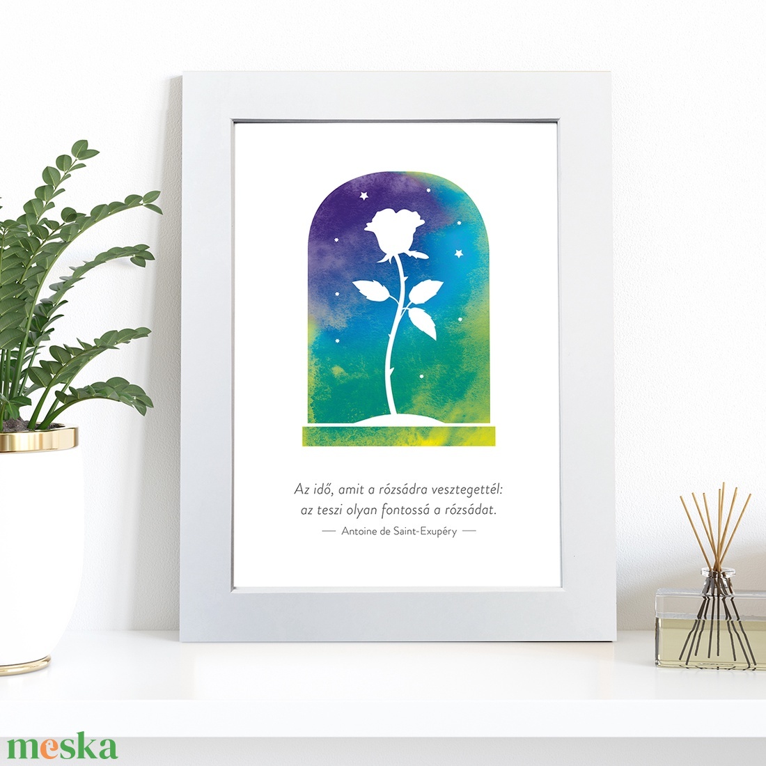 Kis herceg - Az idő... - nyomat keretben, 13x18 cm - művészet - grafika & illusztráció - digitális - Meska.hu Kis herceg - Az idő... - nyomat keretben, 13x18 cm - művészet - grafika & illusztráció - digitális - Meska.hu