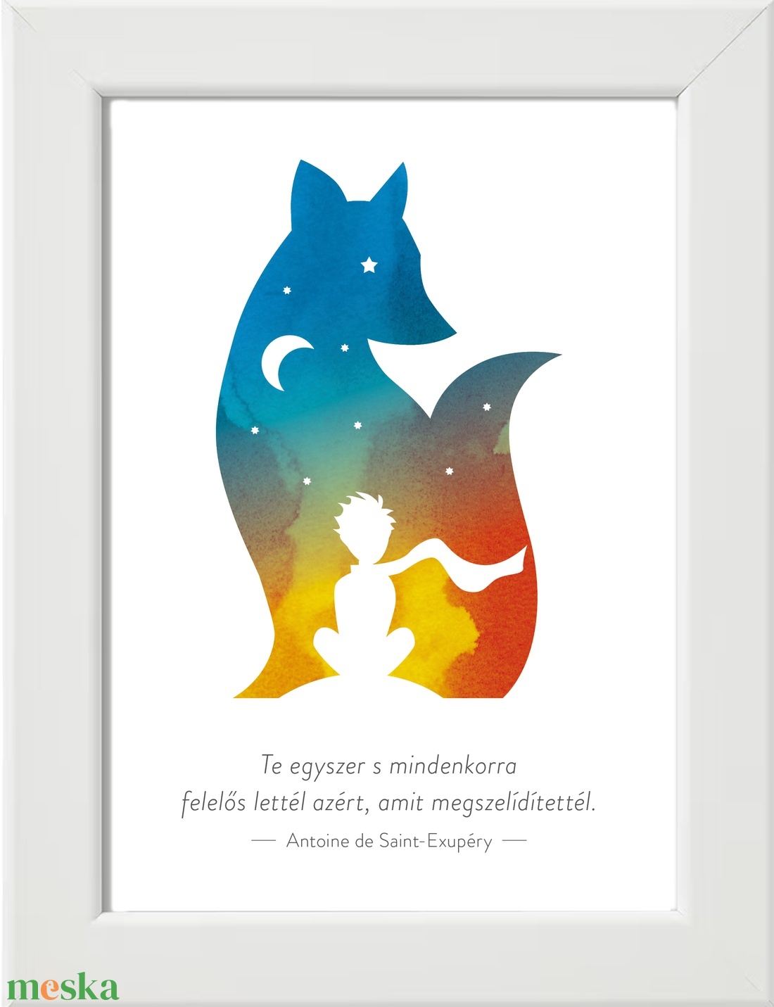 Kis herceg - Felelős lettél... - nyomat keretben, 13x18 cm - otthon & életmód - dekoráció - fali és függő dekoráció - falra akasztható dekor - Meska.hu Kis herceg - Felelős lettél... - nyomat keretben, 13x18 cm - otthon & életmód - dekoráció - fali és függő dekoráció - falra akasztható dekor - Meska.hu