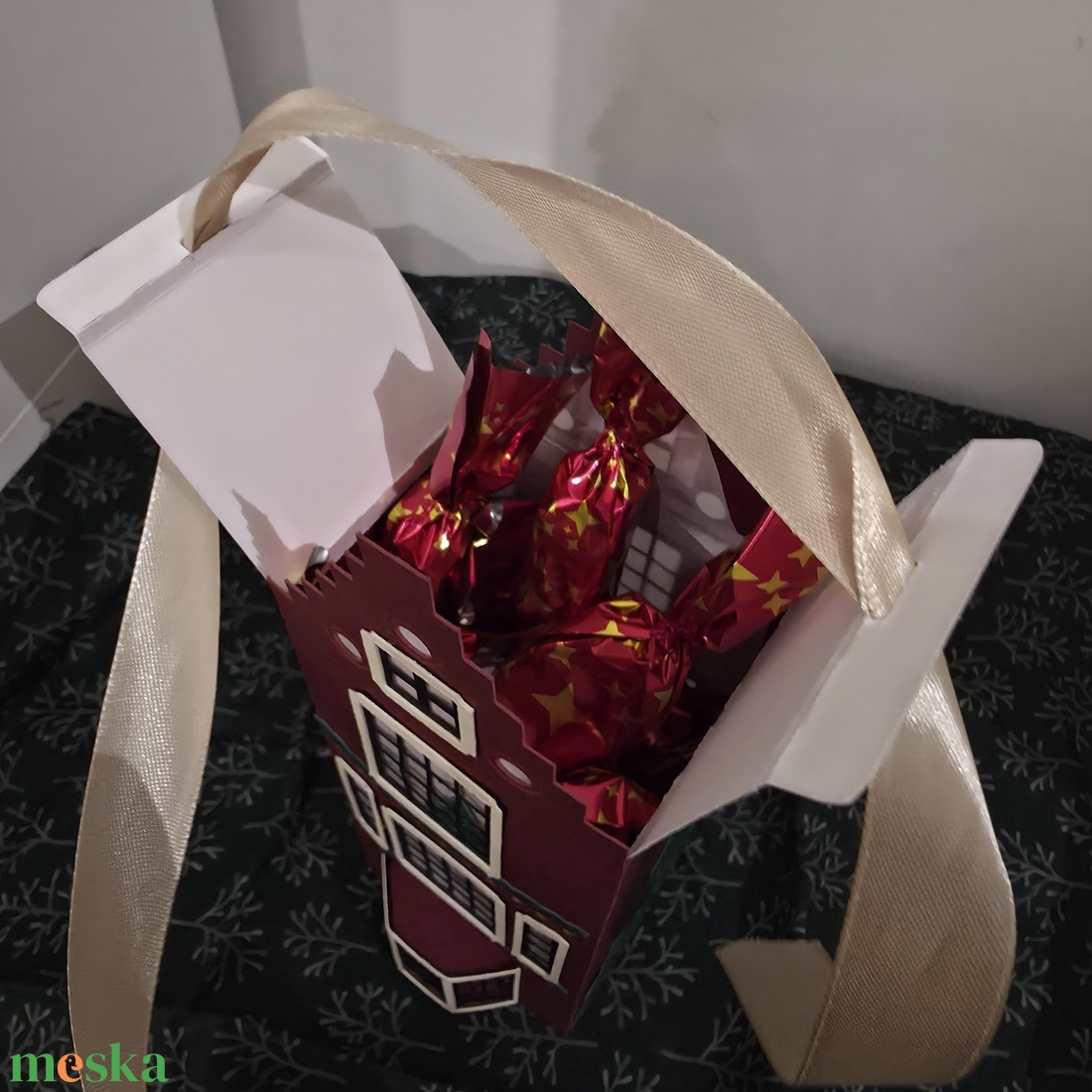 Holland ház lámpás (lépcsőzetes) - karácsony - karácsonyi lakásdekoráció - karácsonyi falu, házikó - Meska.hu