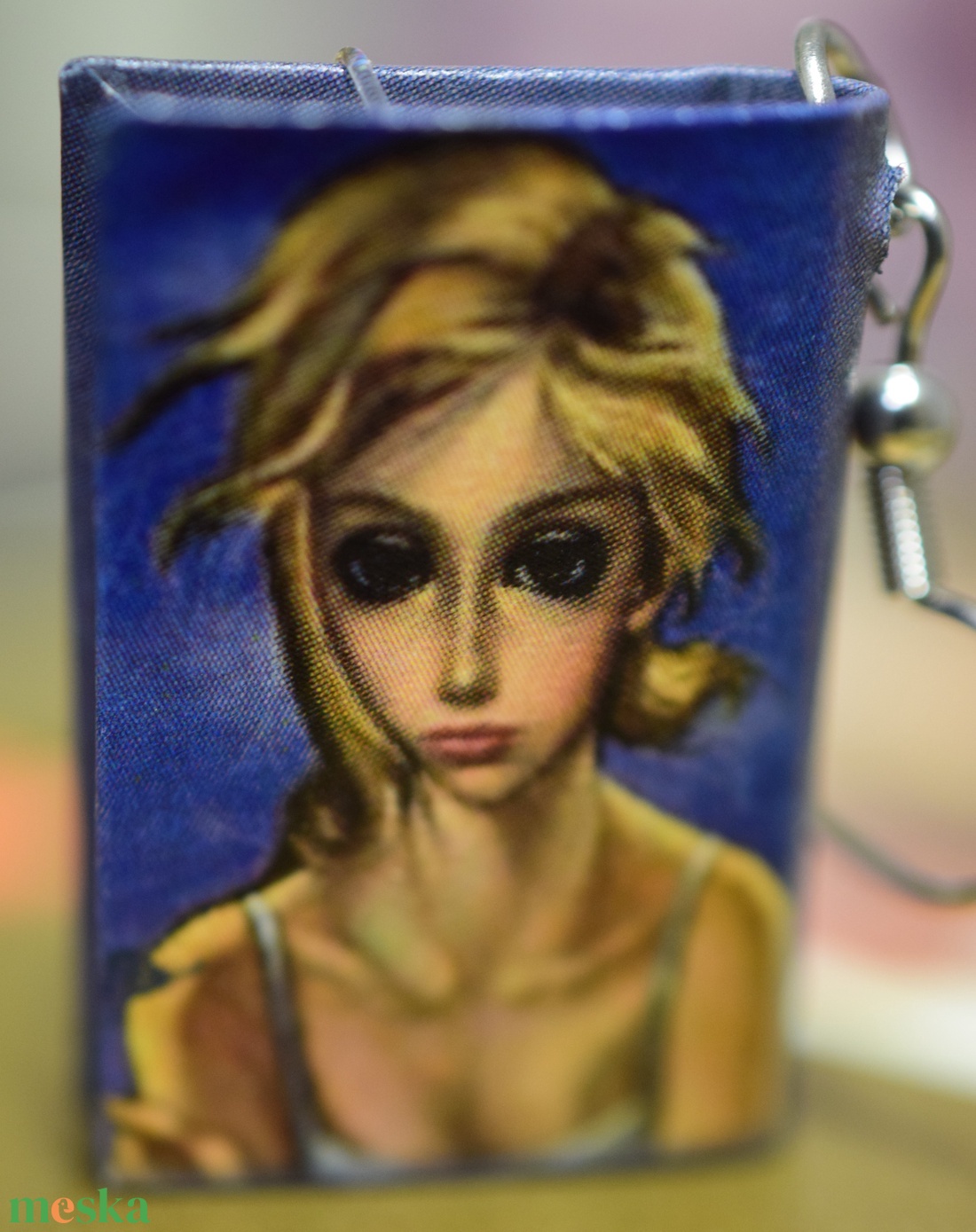 Könyv fülbevaló (Vihar) - ékszer - fülbevaló - lógó fülbevaló - Meska.hu