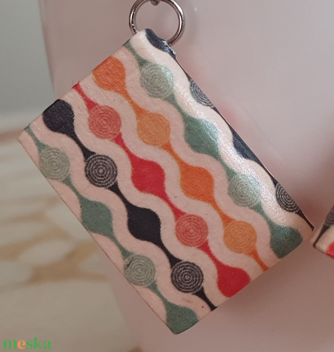 Könyv fülbevaló  - ékszer - fülbevaló - lógó fülbevaló - Meska.hu