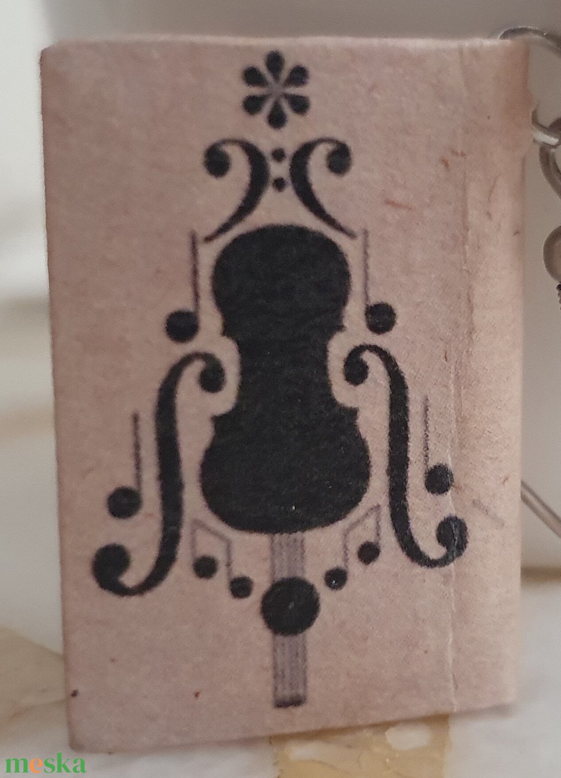 Könyv fülbevaló  - ékszer - fülbevaló - lógó fülbevaló - Meska.hu