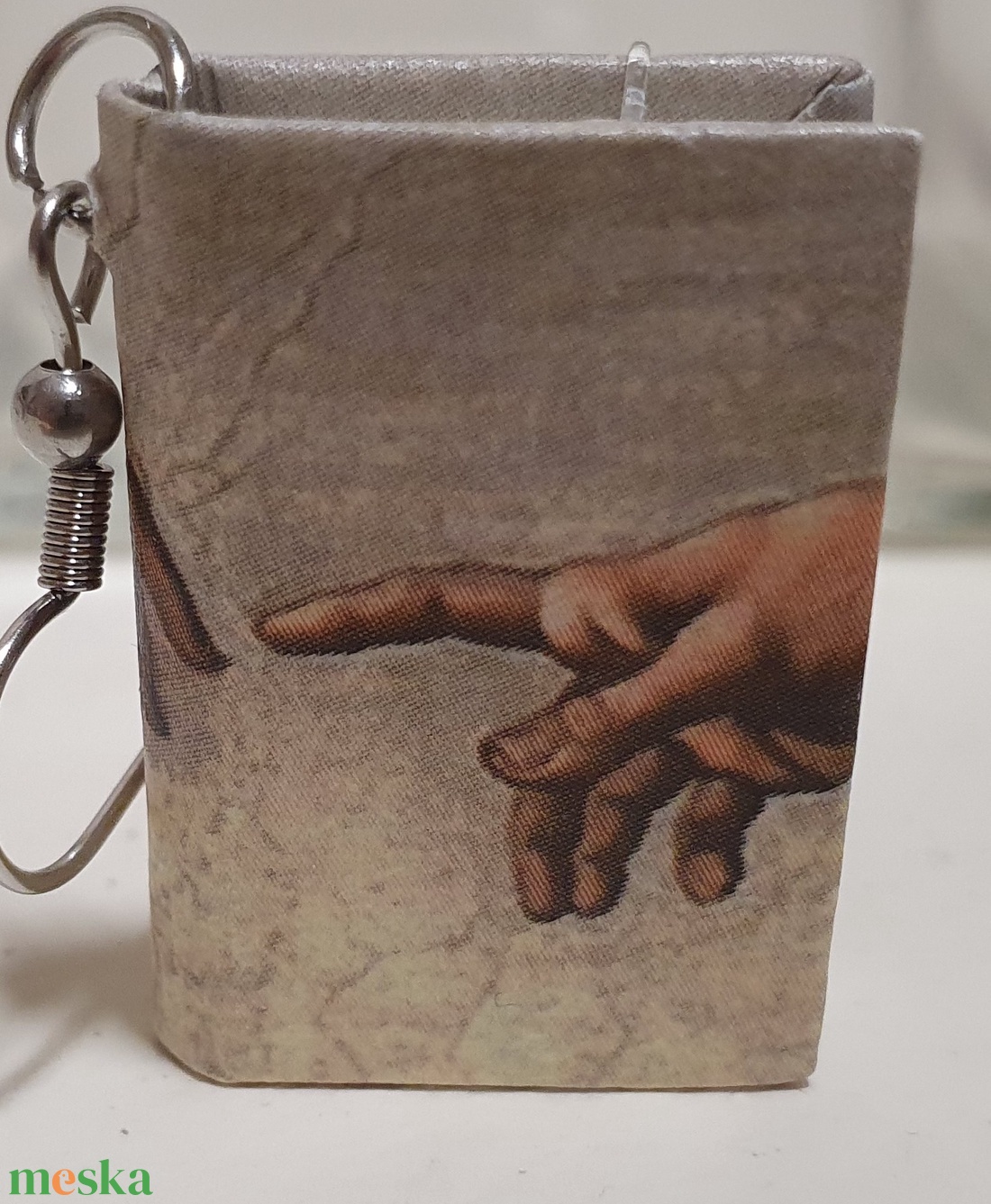 Könyv fülbevaló (Michelangelo) - ékszer - fülbevaló - lógó fülbevaló - Meska.hu