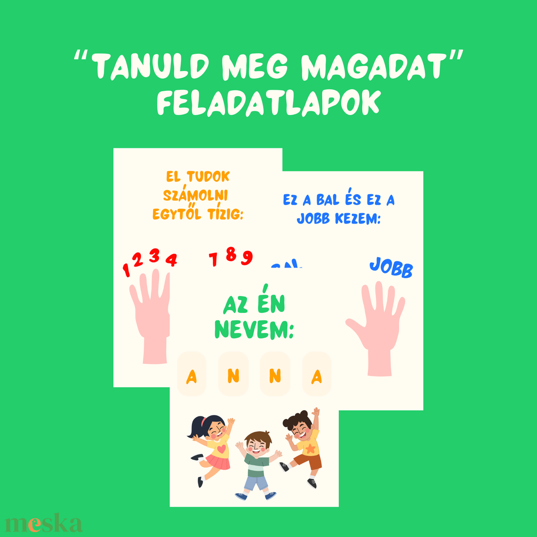 Papírmese ALAP foglalkoztató (digitális, nyomtatható) / 46 oldalas / 3-5 éves gyermekeknek - művészet - grafika & illusztráció - digitális - Meska.hu