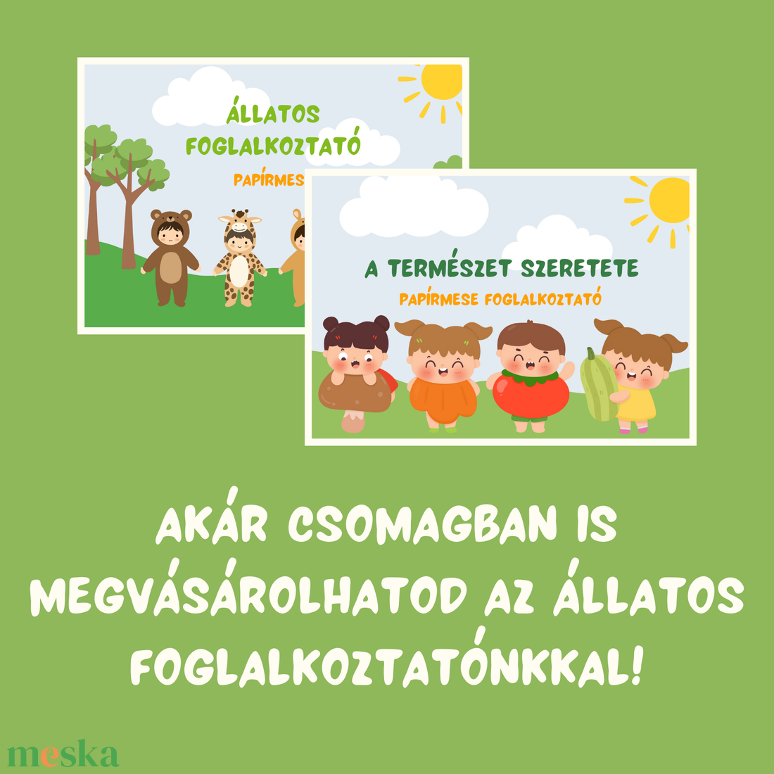 A TERMÉSZET SZERETETE foglalkoztató (digitális, nyomtatható) / 36 oldalas / 3-5 éves gyermekeknek - művészet - grafika & illusztráció - digitális - Meska.hu
