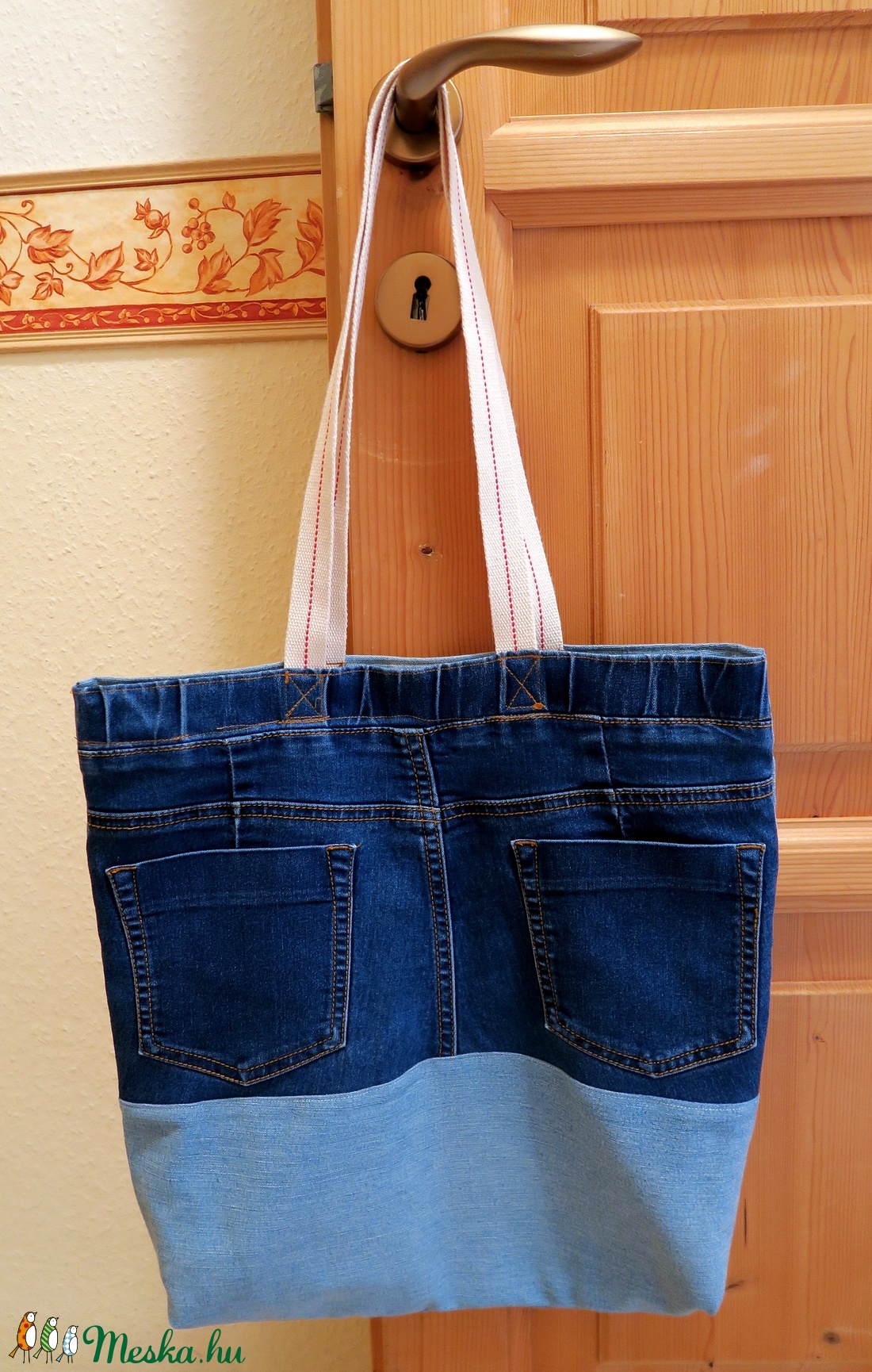 Farmerszatyor - táska & tok - bevásárlás & shopper táska - shopper, textiltáska, szatyor - Meska.hu Farmerszatyor - táska & tok - bevásárlás & shopper táska - shopper, textiltáska, szatyor - Meska.hu