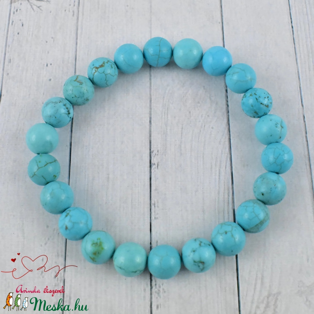 Türkiz ásvány karkötő -  - Meska.hu