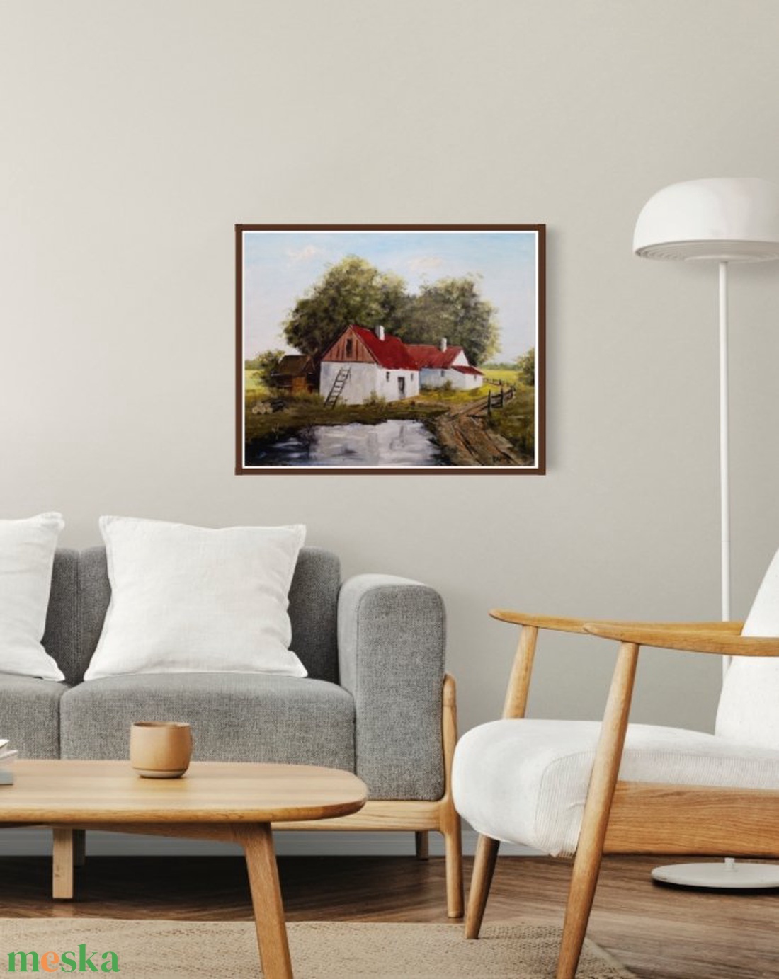 Öreg tanyám című festmény - művészet - festmény - akril - Meska.hu