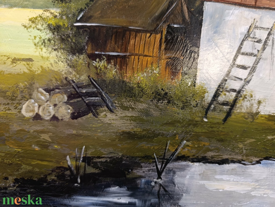 Öreg tanyám című festmény - művészet - festmény - akril - Meska.hu