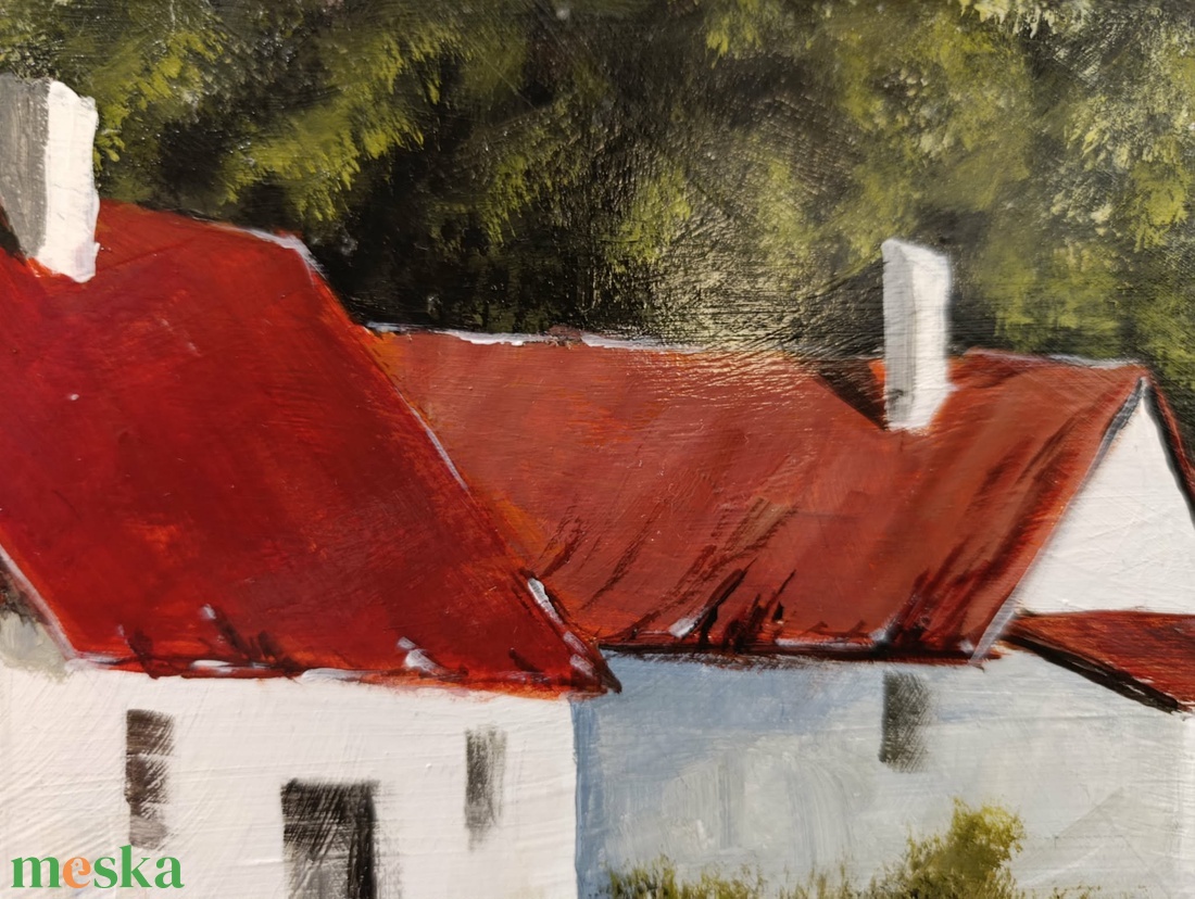 Öreg tanyám című festmény - művészet - festmény - akril - Meska.hu