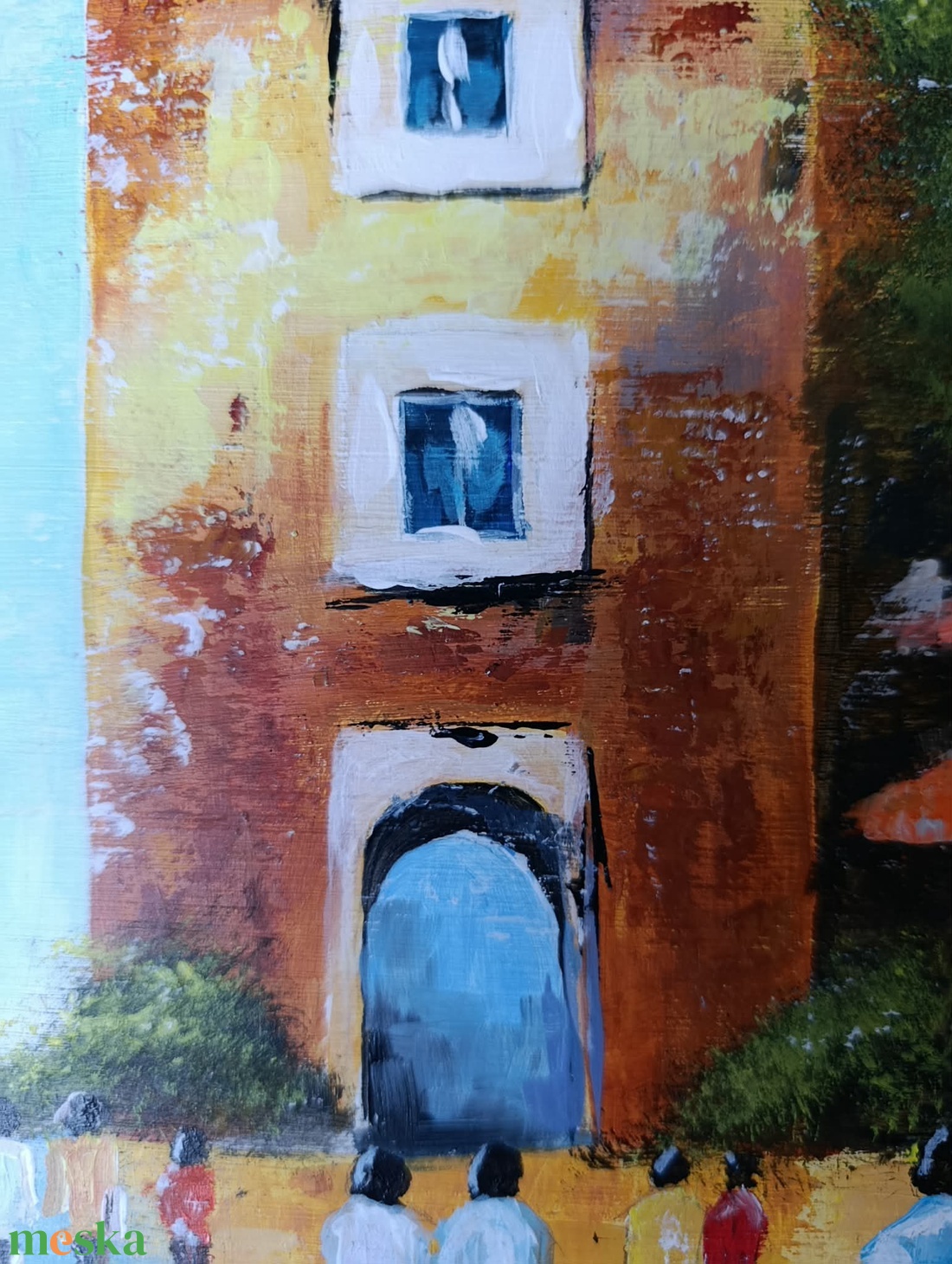 Városi forgatag című festmény - művészet - festmény - akril - Meska.hu