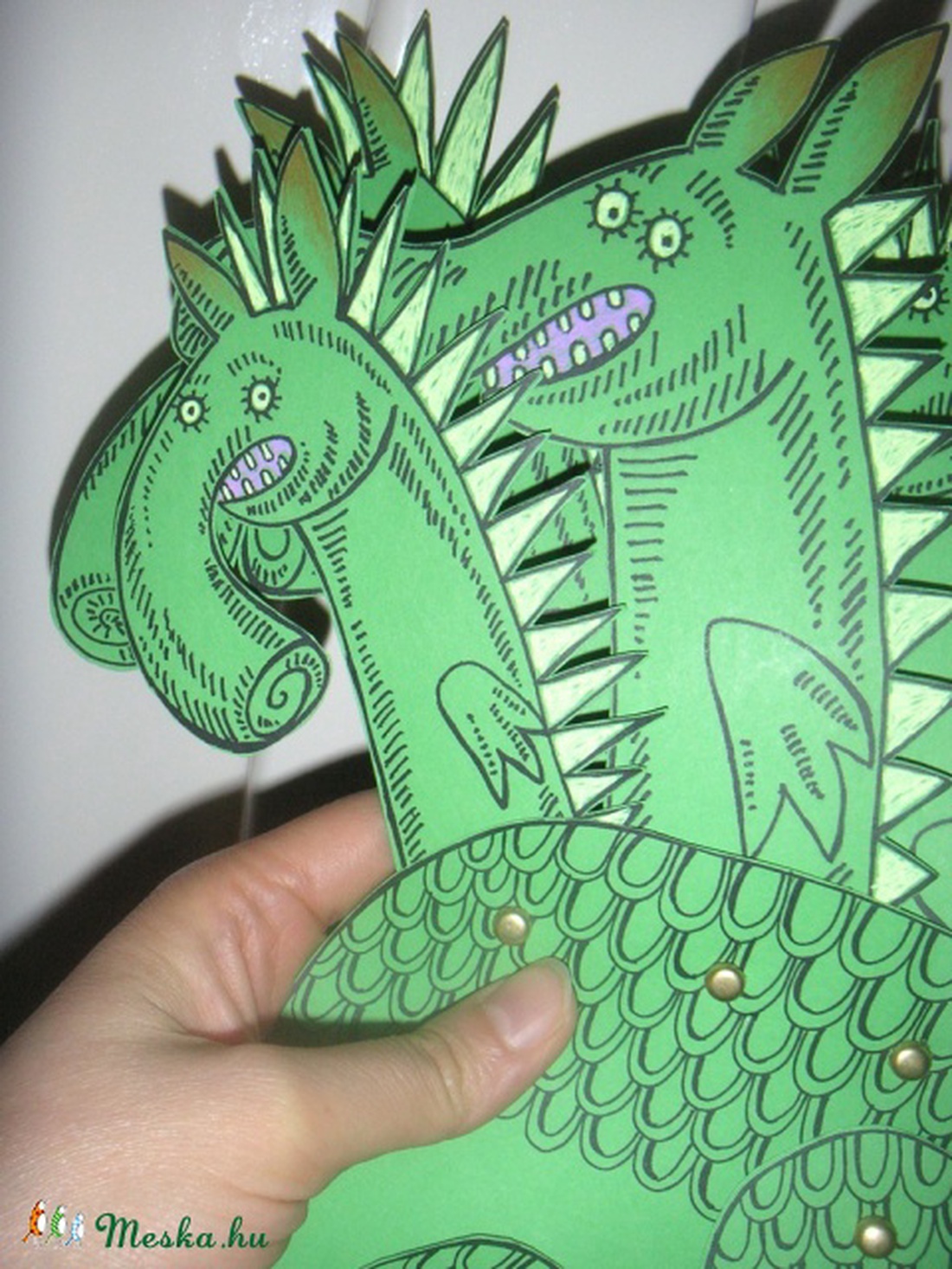 Hétfejű sárkány - kivágó -  - Meska.hu