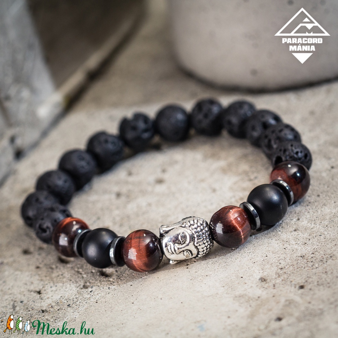 Férfi Buddha fejes lávakő karkötő macskaszemmel - - Meska.hu Férfi Buddha fejes lávakő karkötő macskaszemmel - - Meska.hu