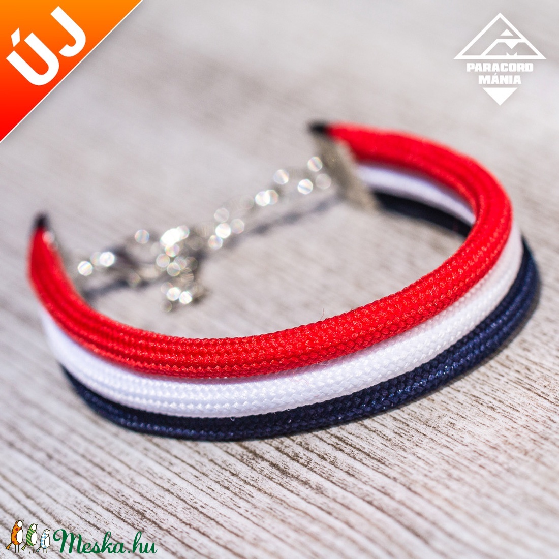 - Agáma - paracord karkötő vitorlás színekben -  - Meska.hu
