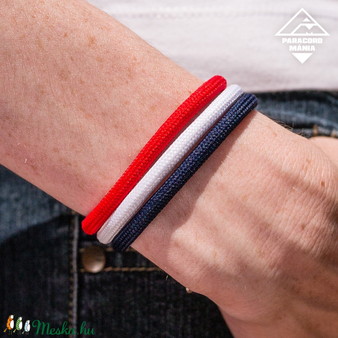 - Agáma - paracord karkötő vitorlás színekben -  - Meska.hu