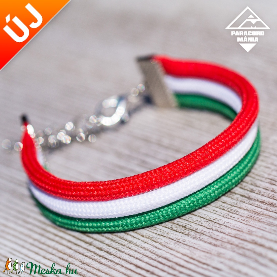 - Agáma - paracord karkötő magyaros színekben -  - Meska.hu