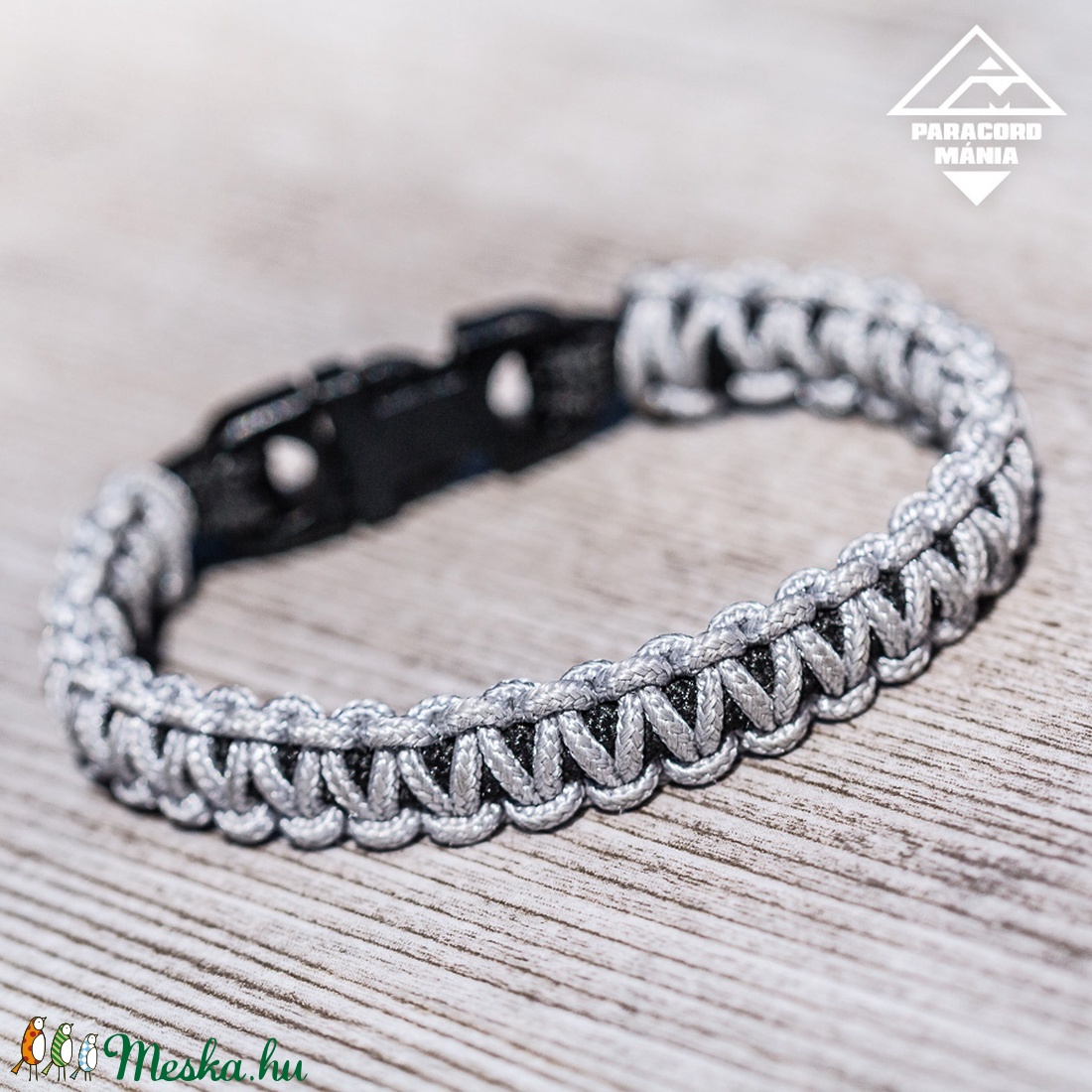 - Mamba - paracord karkötő ezüst-fekete - - Meska.hu - Mamba - paracord karkötő ezüst-fekete - - Meska.hu