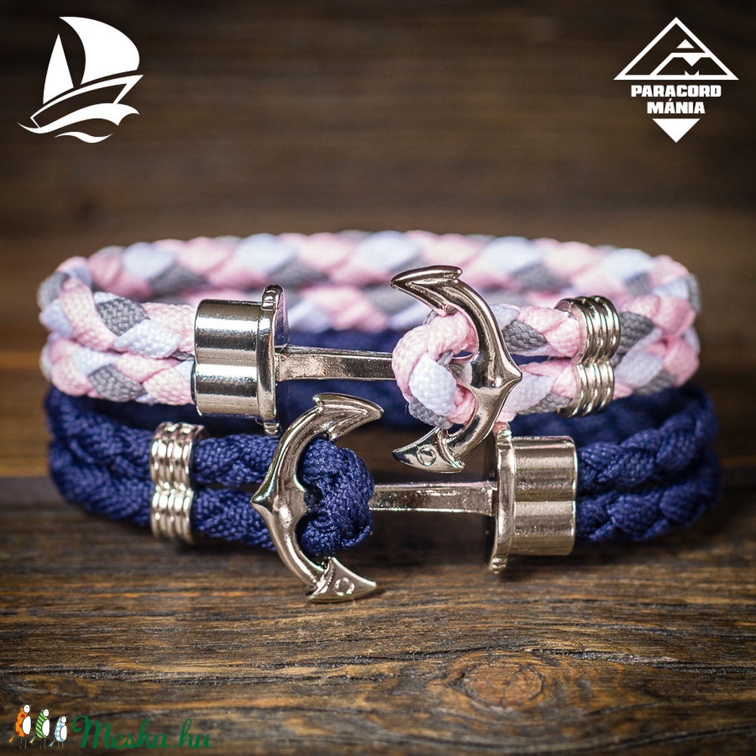 - Nautical - páros horgony karkötő (2 db) - - Meska.hu - Nautical - páros horgony karkötő (2 db) - - Meska.hu