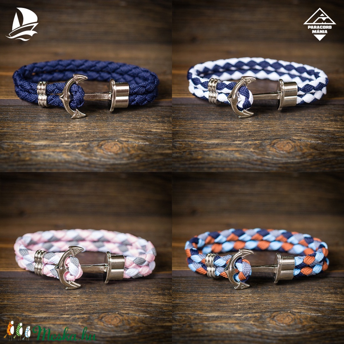 - Nautical - páros horgony karkötő (2 db) - - Meska.hu - Nautical - páros horgony karkötő (2 db) - - Meska.hu