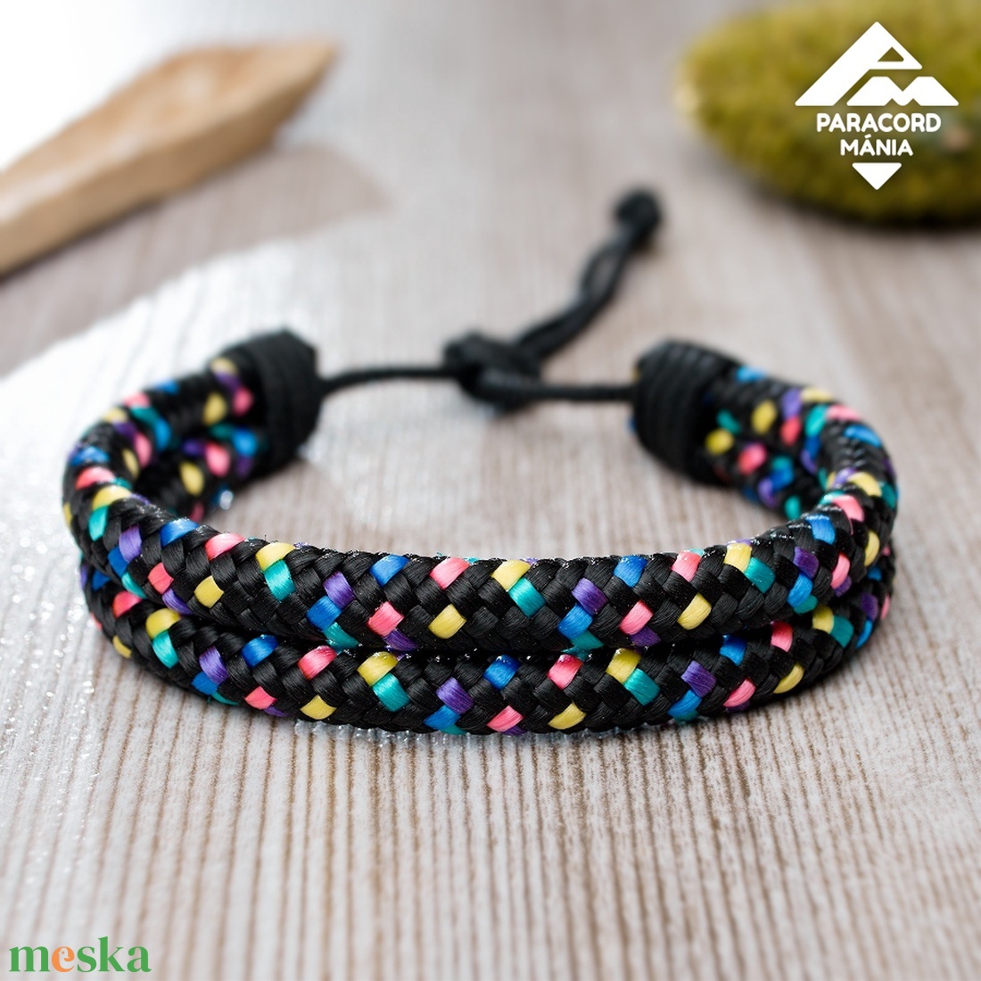 - Twin Cord - állítható méretű karkötő, Disco színváltozatban - ékszer - karkötő - fonott karkötő - Meska.hu - Twin Cord - állítható méretű karkötő, Disco színváltozatban - ékszer - karkötő - fonott karkötő - Meska.hu