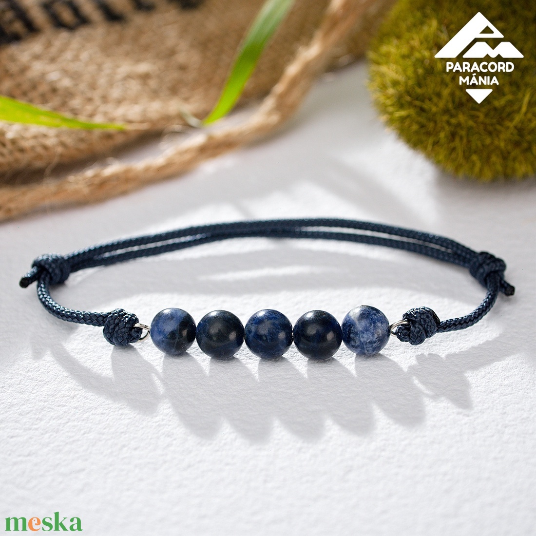 - Minerva Maxi - szodalit ásvány karkötő, állítható méretű és választható paracord színnel / unisex kék ásványkarkötő - ékszer - karkötő - gyöngyös karkötő - Meska.hu - Minerva Maxi - szodalit ásvány karkötő, állítható méretű és választható paracord színnel / unisex kék ásványkarkötő - ékszer - karkötő - gyöngyös karkötő - Meska.hu