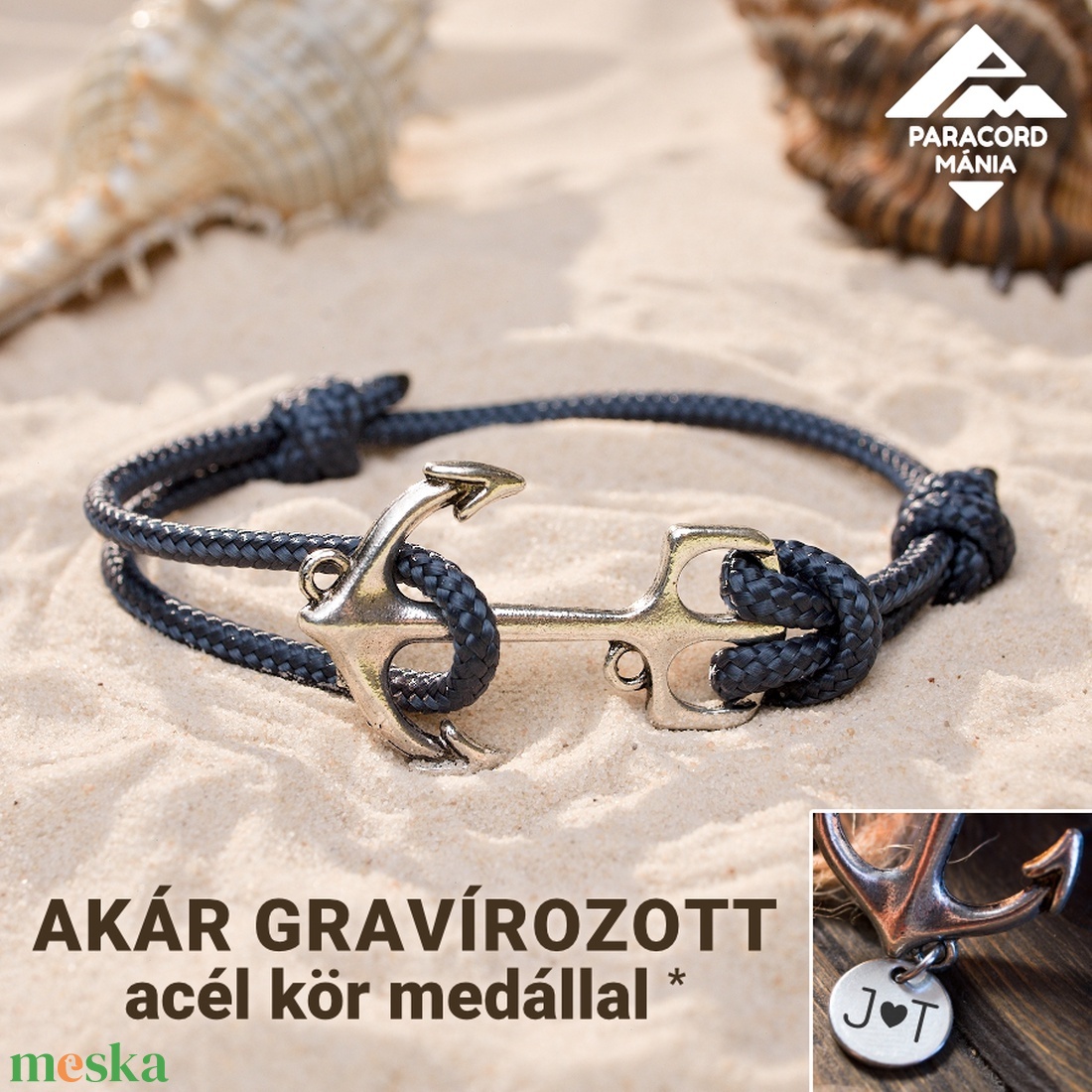 Horgonyos vitorlás karkötő, akár gravírozott acél medállal (választható színben) - ékszer - karkötő - fonott karkötő - Meska.hu Horgonyos vitorlás karkötő, akár gravírozott acél medállal (választható színben) - ékszer - karkötő - fonott karkötő - Meska.hu