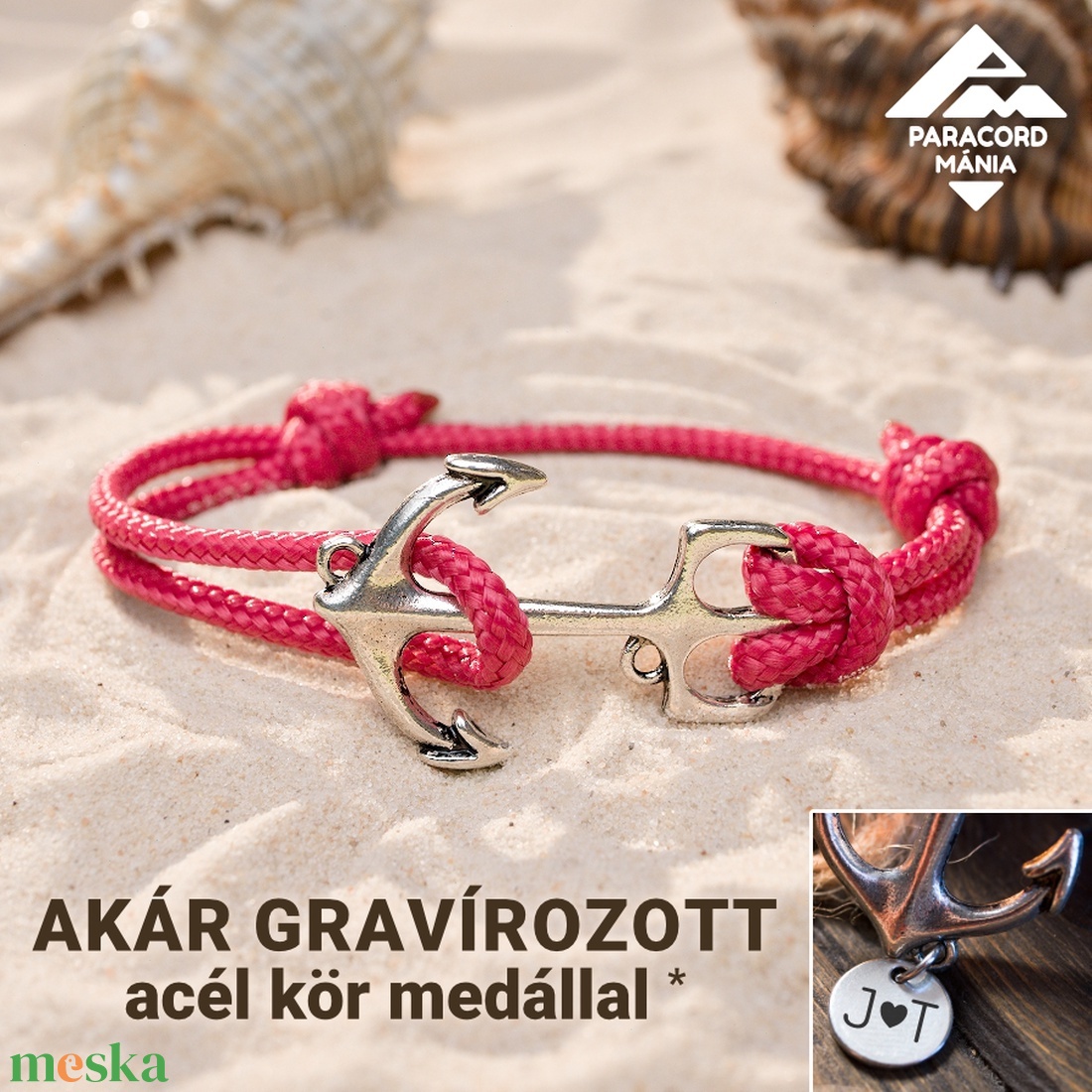 Horgonyos vitorlás karkötő, akár gravírozott acél medállal (választható színben) - ékszer - karkötő - fonott karkötő - Meska.hu Horgonyos vitorlás karkötő, akár gravírozott acél medállal (választható színben) - ékszer - karkötő - fonott karkötő - Meska.hu