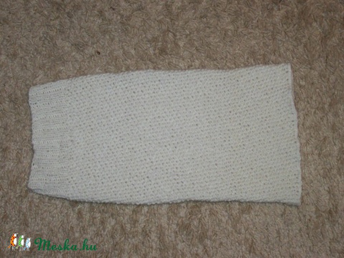 Csősapka (törtfehér) -  - Meska.hu