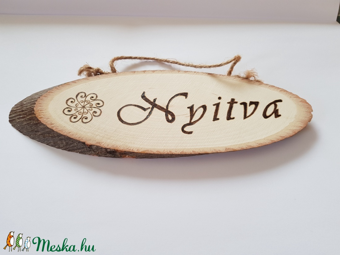 Nyitva - zárva tábla az üzlet ajtajára 1. - otthon & életmód - dekoráció - Meska.hu